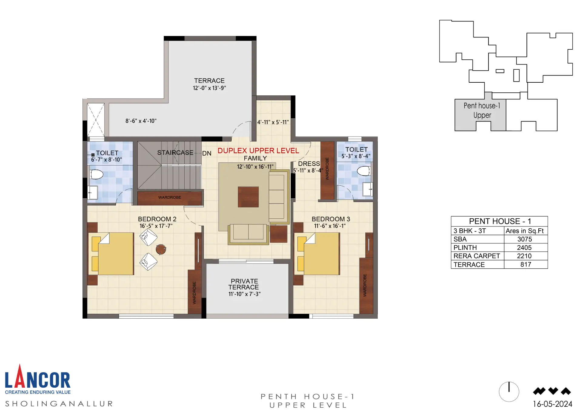 PENT HOUSE-1 UPPER